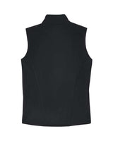 Core 365 CE701W Ladies' Cruise Two-Layer Fleece Bonded SoftShell Vest #color_BLACK