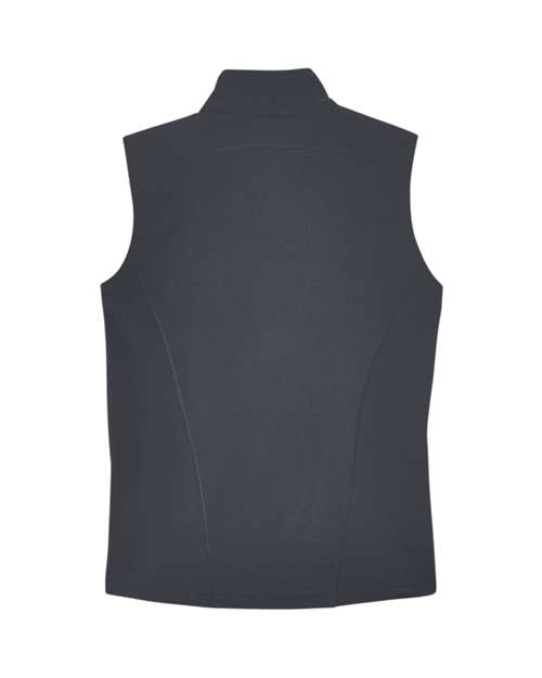 Core 365 CE701W Ladies' Cruise Two-Layer Fleece Bonded SoftShell Vest #color_CARBON
