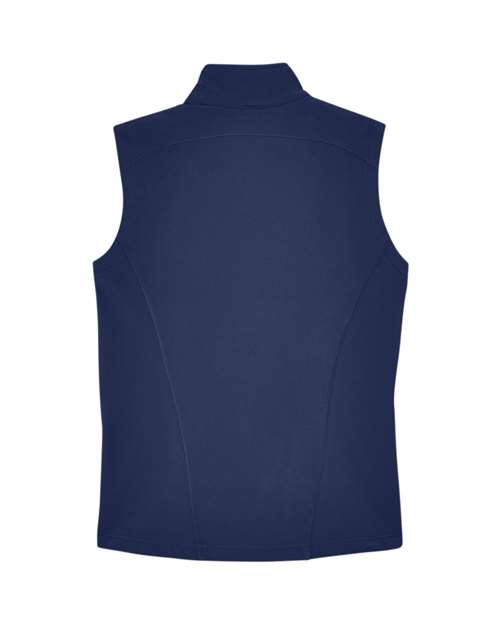 Core 365 CE701W Ladies' Cruise Two-Layer Fleece Bonded SoftShell Vest #color_CLASSIC NAVY
