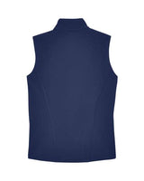 Core 365 CE701W Ladies' Cruise Two-Layer Fleece Bonded SoftShell Vest #color_CLASSIC NAVY