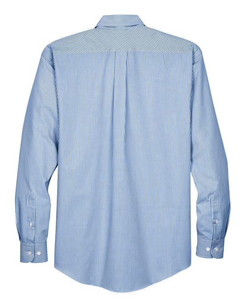 Devon & Jones D645 Men's Crown Woven Collection Banker Stripe #color_FRENCH BLUE
