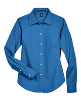 Devon & Jones D630W Ladies' Crown Woven Collection Solid Oxford #color_FRENCH BLUE