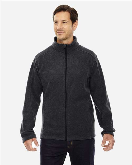 Core 365 88190T Men's Tall Journey Fleece Jacket #color_HEATHER CHARCOAL