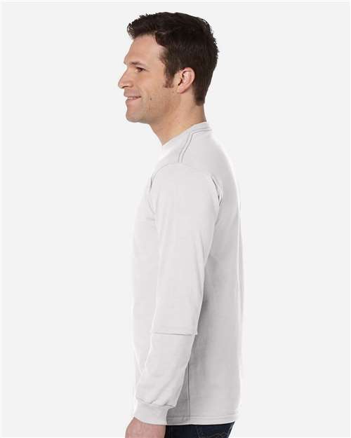 econscious EC1500 Men's 100% Organic Cotton Classic Long-Sleeve T-Shirt #color_WHITE