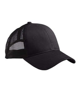 econscious EC7070 Eco Trucker Organic/Recycled Hat #color_BLACK/ BLACK