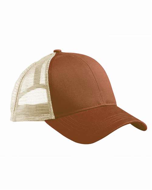 econscious EC7070 Eco Trucker Organic/Recycled Hat #color_LEG BRWN/ OYSTER