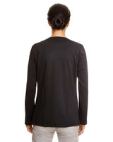 Devon & Jones DP465W Ladies' Perfect Fit Draped Open Blazer #color_BLACK