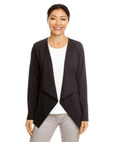 Devon & Jones DP465W Ladies' Perfect Fit Draped Open Blazer #color_BLACK