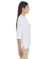 Devon & Jones DP188W Ladies' Perfect Fit Tailored Open Neckline Top #color_WHITE