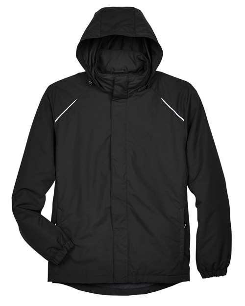 Core 365 88224T Men's Tall Profile Fleece-Lined All-Season Jacket #color_BLACK