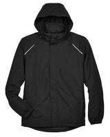 Core 365 88224T Men's Tall Profile Fleece-Lined All-Season Jacket #color_BLACK