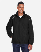 Core 365 88224T Men's Tall Profile Fleece-Lined All-Season Jacket #color_BLACK
