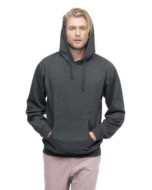 econscious EC5570 Adult Organic/Recycled Heathered Fleece Pullover Hooded Sweatshirt #color_CHARCOAL