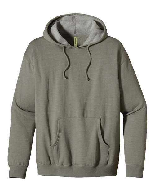econscious EC5570 Adult Organic/Recycled Heathered Fleece Pullover Hooded Sweatshirt #color_MILITARY GREEN