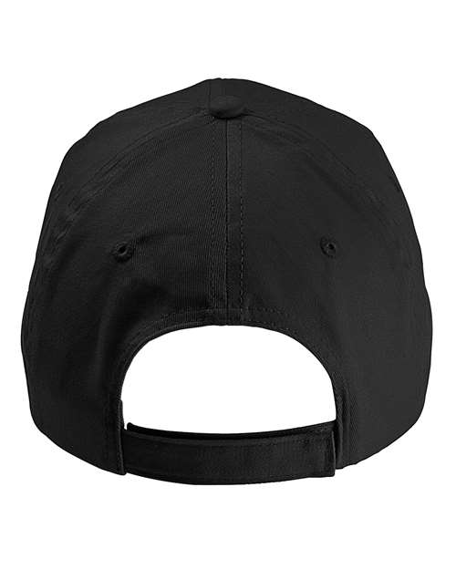 Big Accessories BX880 6-Panel Twill Unstructured Cap #color_BLACK