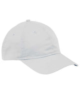Big Accessories BX880 6-Panel Twill Unstructured Cap #color_WHITE