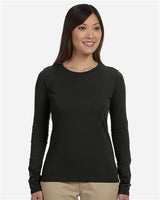 econscious EC3500 Ladies' 100% Organic Cotton Classic Long-Sleeve T-Shirt #color_BLACK