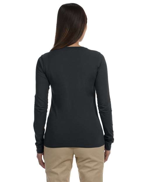 econscious EC3500 Ladies' 100% Organic Cotton Classic Long-Sleeve T-Shirt #color_CHARCOAL
