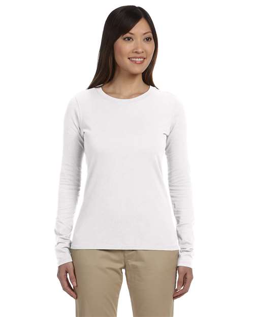 econscious EC3500 Ladies' 100% Organic Cotton Classic Long-Sleeve T-Shirt #color_WHITE