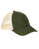 econscious EC7095 Hemp Washed Soft Mesh Trucker #color_OLIVE/ OYSTER