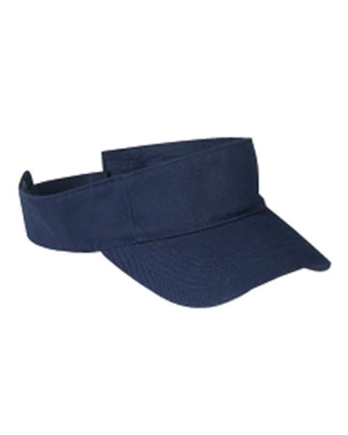 Big Accessories BX006 Cotton Twill Visor #color_NAVY