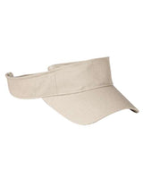 Big Accessories BX006 Cotton Twill Visor #color_STONE