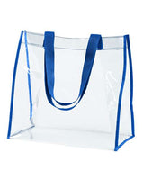 BAGedge BE252 Clear PVC Tote #color_ROYAL