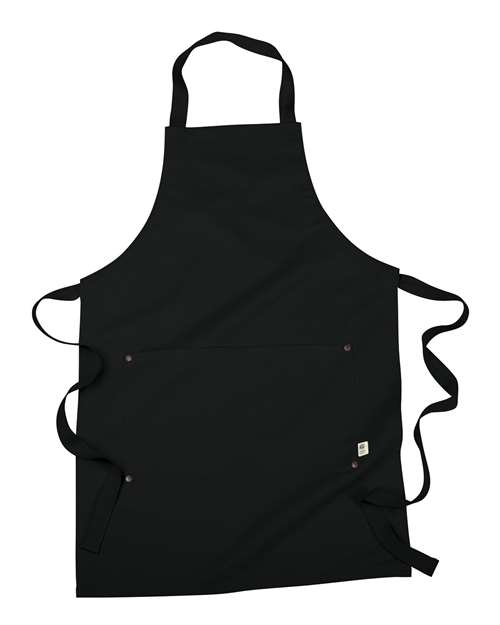 econscious EC6015 Organic Cotton Recycled Polyester Eco Apron #color_BLACK