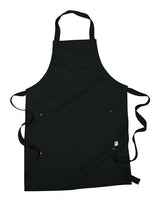 econscious EC6015 Organic Cotton Recycled Polyester Eco Apron #color_BLACK