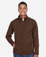 Team 365 TT80 Men's Leader Soft Shell Jacket #color_SPORT DARK BROWN