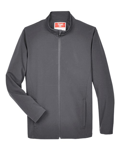 Team 365 TT80 Men's Leader Soft Shell Jacket #color_SPORT GRAPHITE