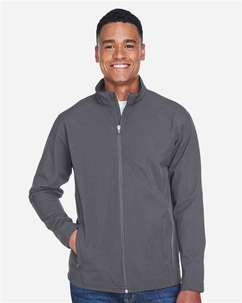 Team 365 TT80 Men's Leader Soft Shell Jacket #color_SPORT GRAPHITE