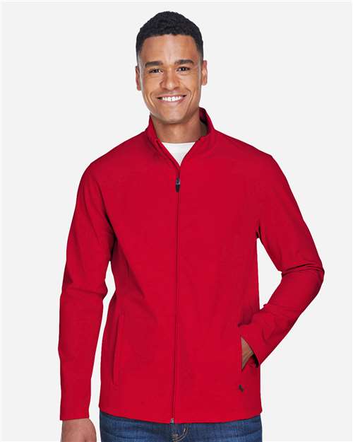 Team 365 TT80 Men's Leader Soft Shell Jacket #color_SPORT RED