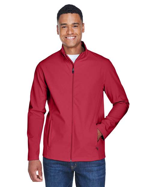 Team 365 TT80 Men's Leader Soft Shell Jacket #color_SP SCARLET RED