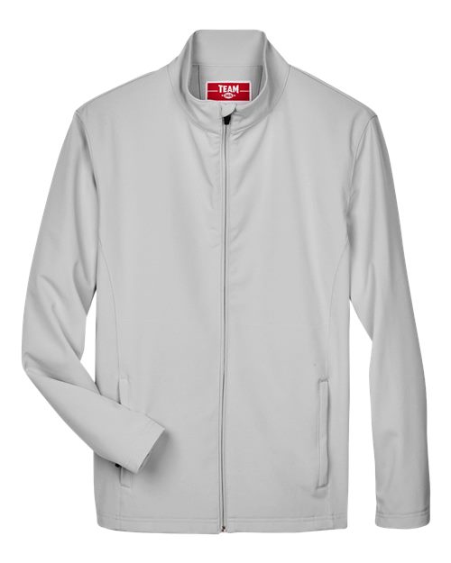 Team 365 TT80 Men's Leader Soft Shell Jacket #color_SPORT SILVER