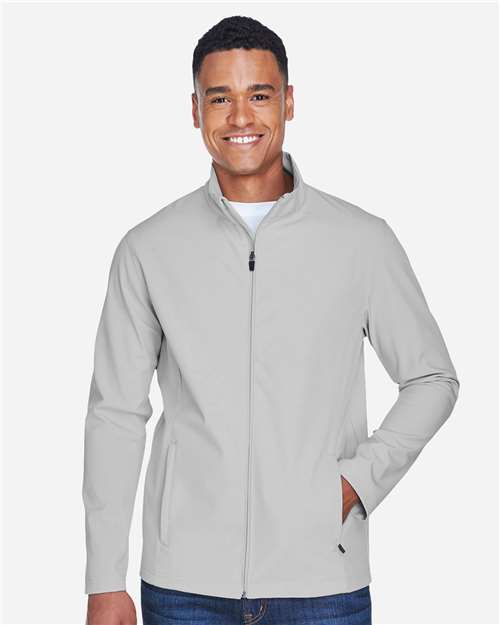 Team 365 TT80 Men's Leader Soft Shell Jacket #color_SPORT SILVER