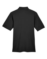 Harriton M265 Men's 5.6 oz. Easy Blend Polo #color_BLACK