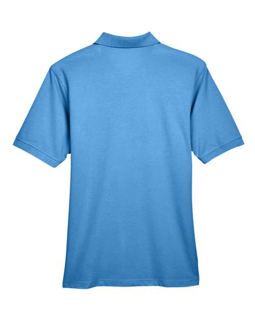Harriton M265 Men's 5.6 oz. Easy Blend Polo #color_NAUTICAL BLUE
