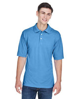 Harriton M265 Men's 5.6 oz. Easy Blend Polo #color_NAUTICAL BLUE