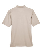 Harriton M265 Men's 5.6 oz. Easy Blend Polo #color_STONE
