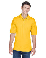 Harriton M265 Men's 5.6 oz. Easy Blend Polo #color_SUNRAY YELLOW