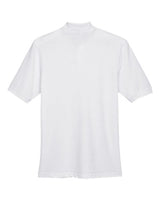 Harriton M265 Men's 5.6 oz. Easy Blend Polo #color_WHITE