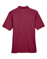Harriton M265 Men's 5.6 oz. Easy Blend Polo #color_WINE