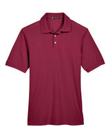 Harriton M265 Men's 5.6 oz. Easy Blend Polo #color_WINE