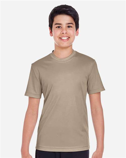 Team 365 TT11Y Youth Zone Performance T-Shirt #color_DESERT KHAKI