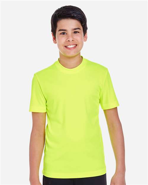 Team 365 TT11Y Youth Zone Performance T-Shirt #color_SAFETY YELLOW