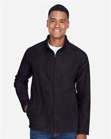 Team 365 TT90 Men's Campus Microfleece Jacket #color_BLACK
