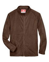 Team 365 TT90 Men's Campus Microfleece Jacket #color_SPORT DARK BROWN