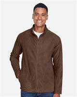 Team 365 TT90 Men's Campus Microfleece Jacket #color_SPORT DARK BROWN