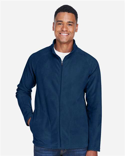 Team 365 TT90 Men's Campus Microfleece Jacket #color_SPORT DARK NAVY